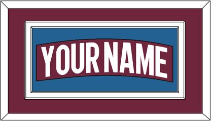 Colorado Nameplate - Home Burgundy - Signature Tier 2