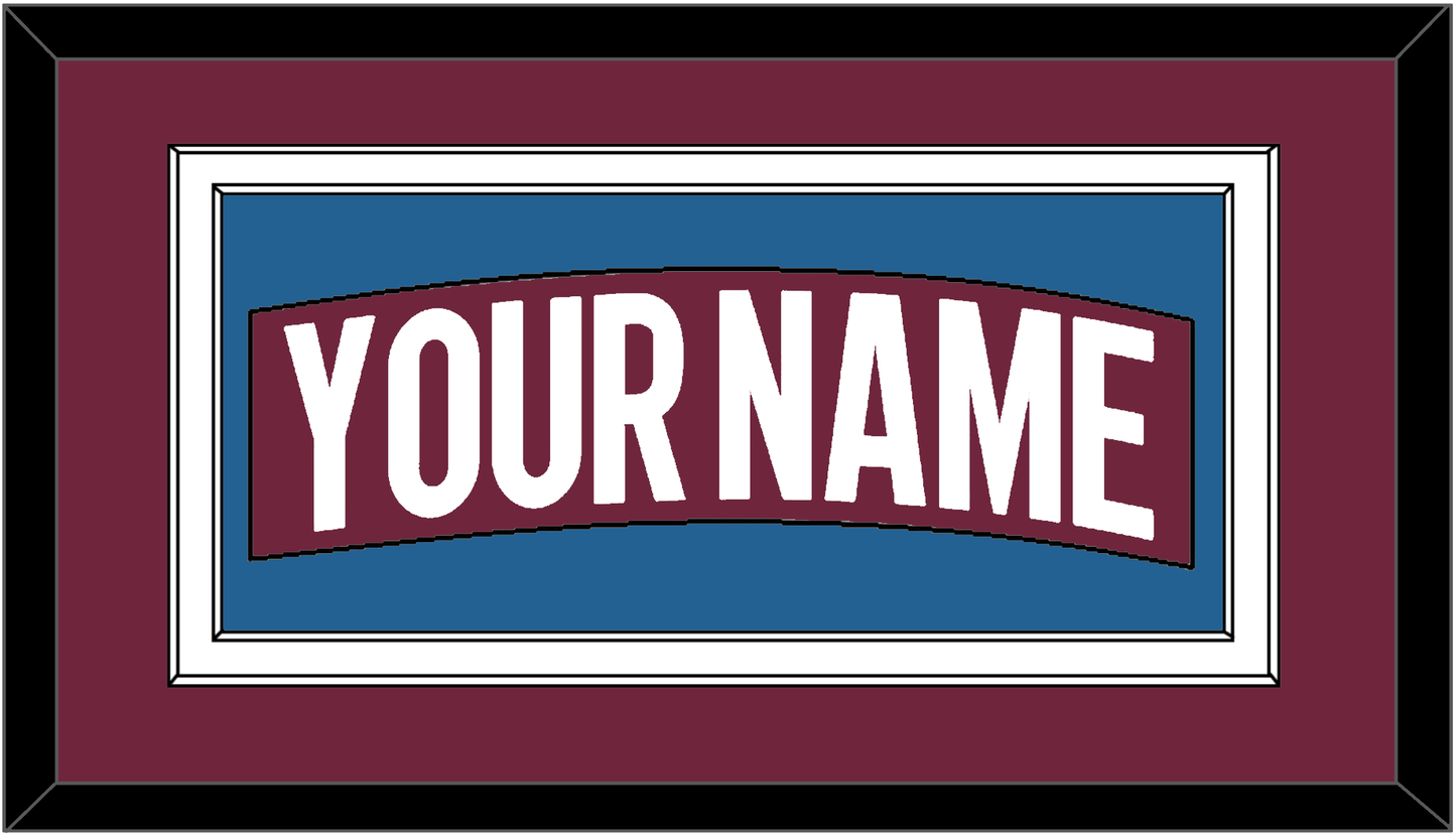 Colorado Nameplate - Home Burgundy - Signature Tier 2