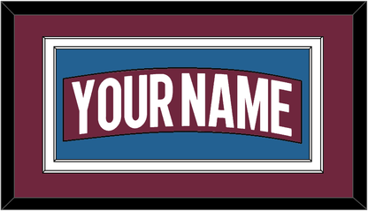 Colorado Nameplate - Home Burgundy - Signature Tier 2