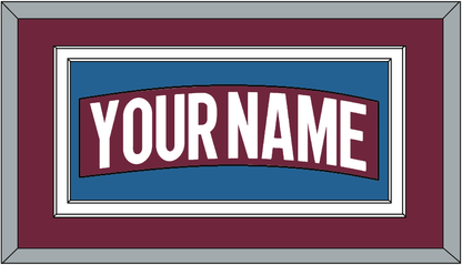 Colorado Nameplate - Home Burgundy - Signature Tier 2