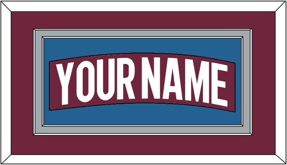 Colorado Nameplate - Home Burgundy - Double Mat 3
