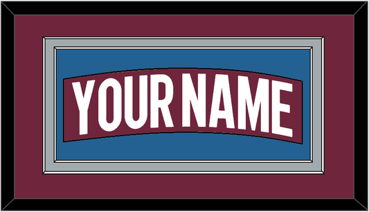 Colorado Nameplate - Home Burgundy - Signature Tier 3