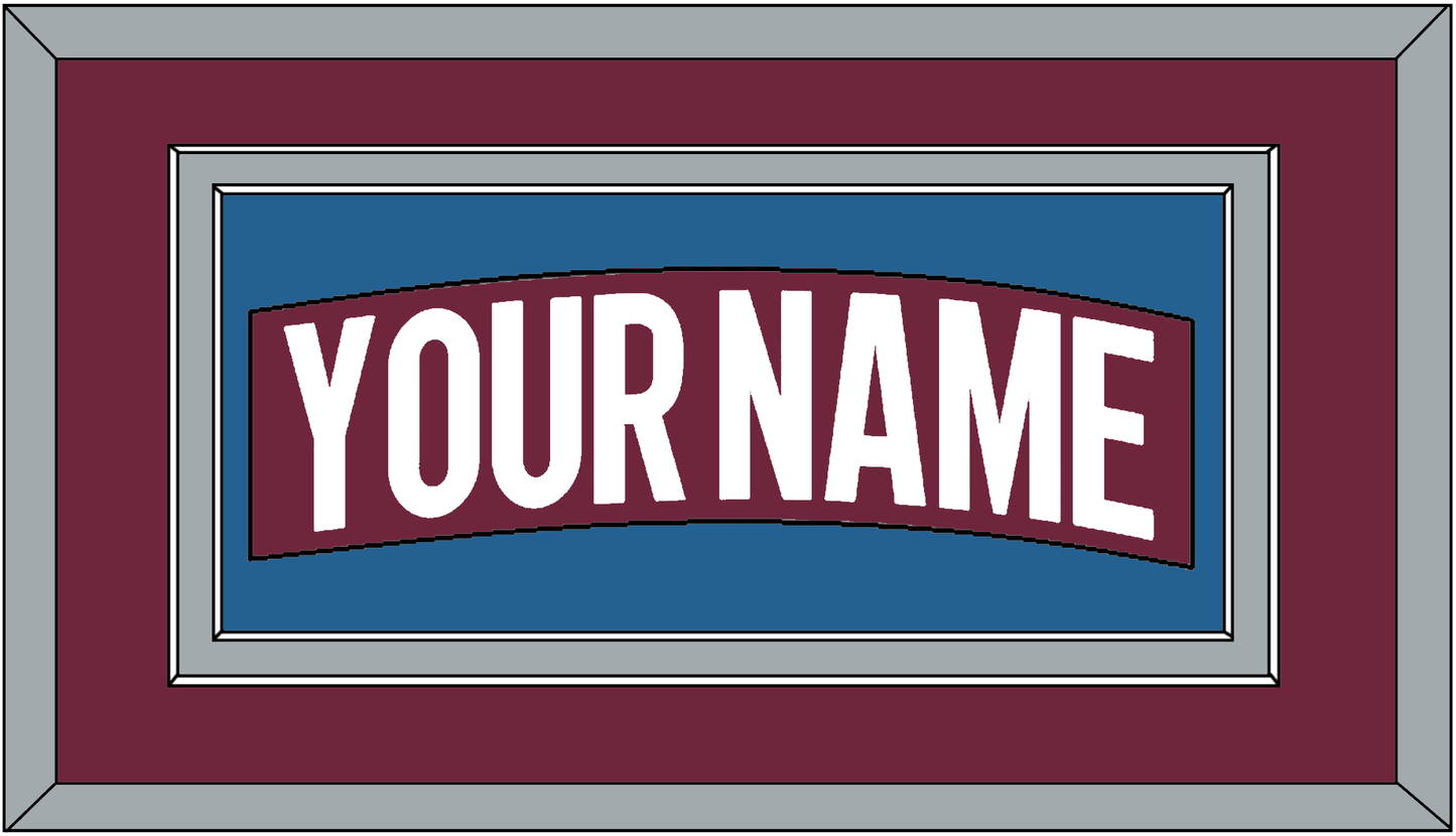 Colorado Nameplate - Home Burgundy - Signature Tier 3