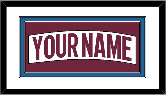 Colorado Nameplate - Road White - Double Mat 1