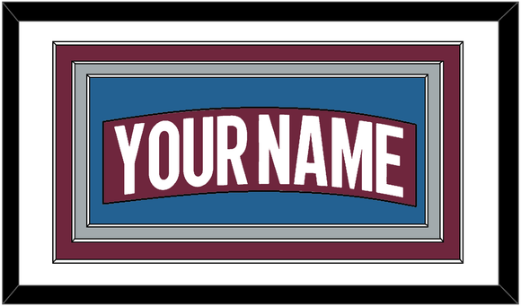 Colorado Nameplate - Home Burgundy - Triple Mat 1