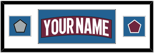 Colorado Nameplate & 2022 Stanley Cup Champions & Logo Patches - Home Burgundy - Essential Tier 1
