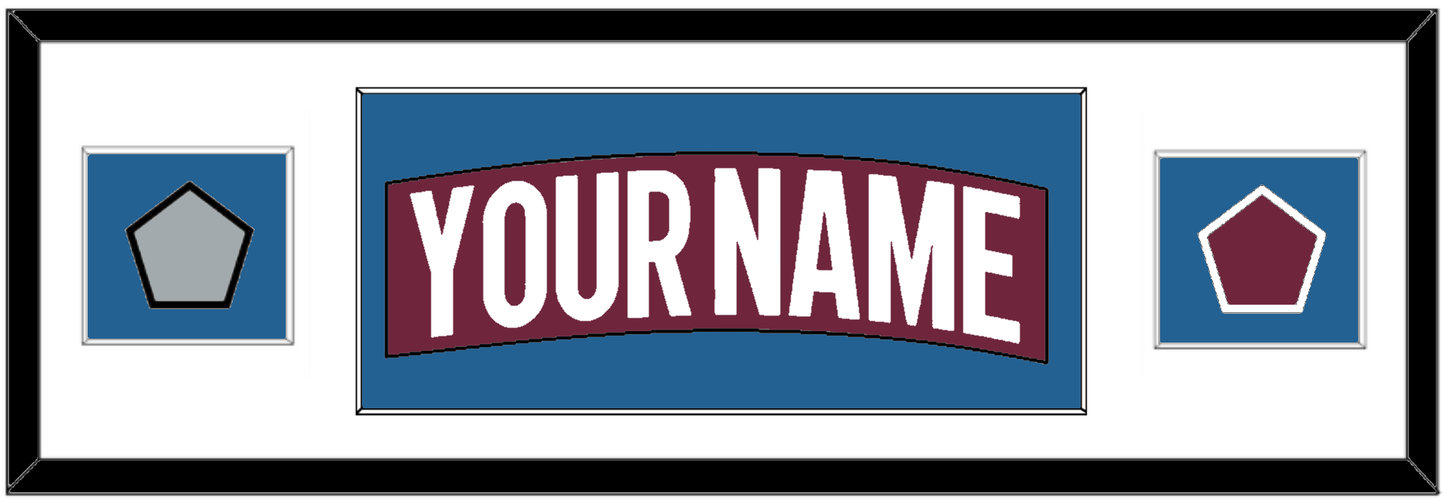 Colorado Nameplate & 2022 Stanley Cup Finals & Logo Patches - Home Burgundy - Essential Tier 1
