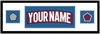 Colorado Nameplate & 2022 Stanley Cup Finals & Logo Patches - Home Burgundy - Essential Tier 1