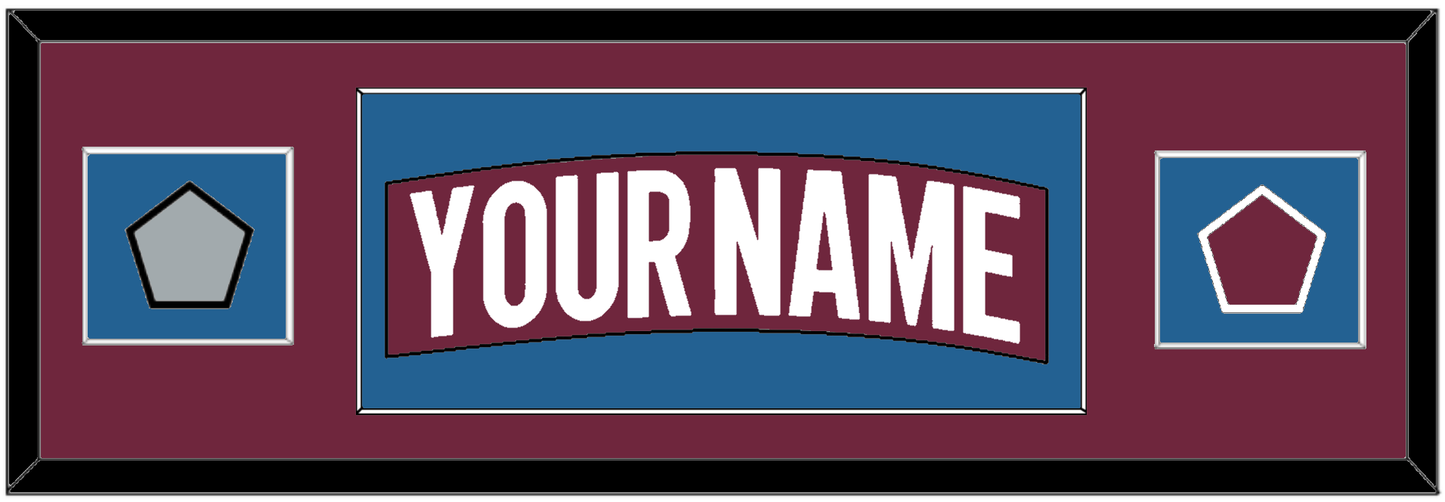 Colorado Nameplate & 2022 Stanley Cup Champions & Logo Patches - Home Burgundy - Essential Tier 2