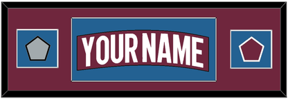 Colorado Nameplate & 2022 Stanley Cup Champions & Logo Patches - Home Burgundy - Essential Tier 2