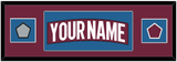 Colorado Nameplate & 2022 Stanley Cup Champions & Logo Patches - Home Burgundy - Single Mat 2