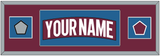 Colorado Nameplate & 2022 Stanley Cup Champions & Logo Patches - Home Burgundy - Single Mat 2