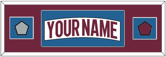 Colorado Nameplate & 2022 Stanley Cup Finals & Logo Patches - Road White - Essential Tier 2