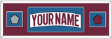 Colorado Nameplate & 2022 Stanley Cup Finals & Logo Patches - Road White - Single Mat 2