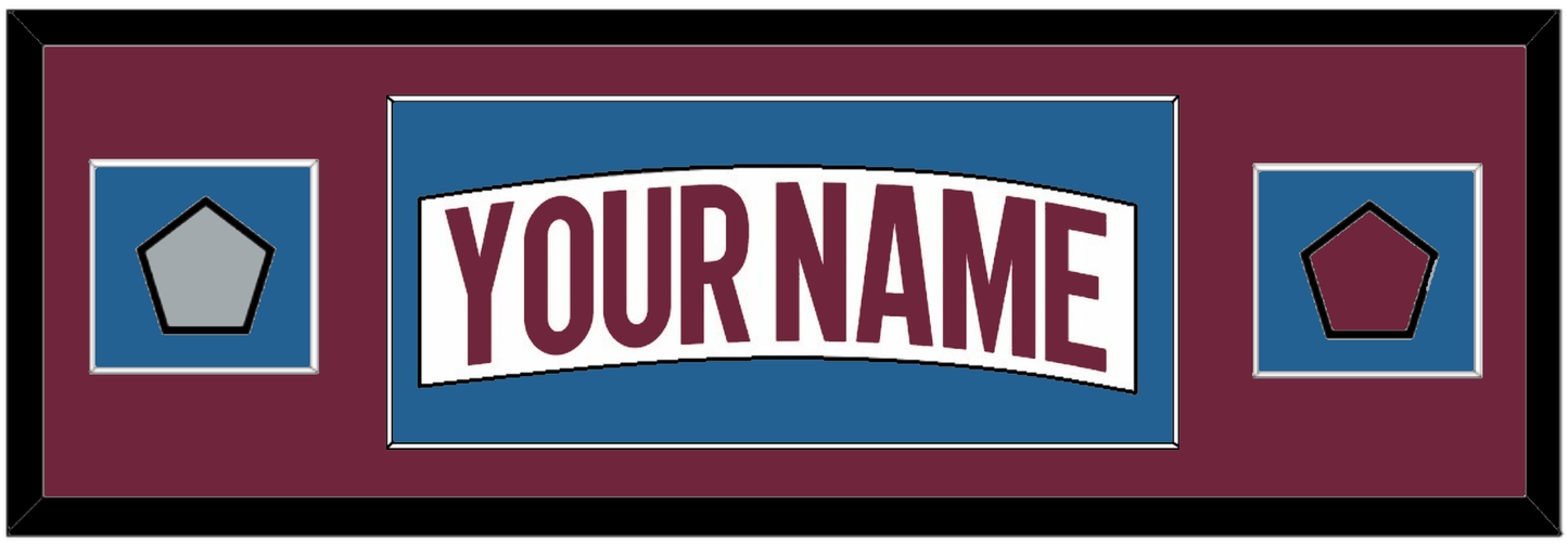 Colorado Nameplate & 2022 Stanley Cup Champions & Logo Patches - Road White - Essential Tier 2