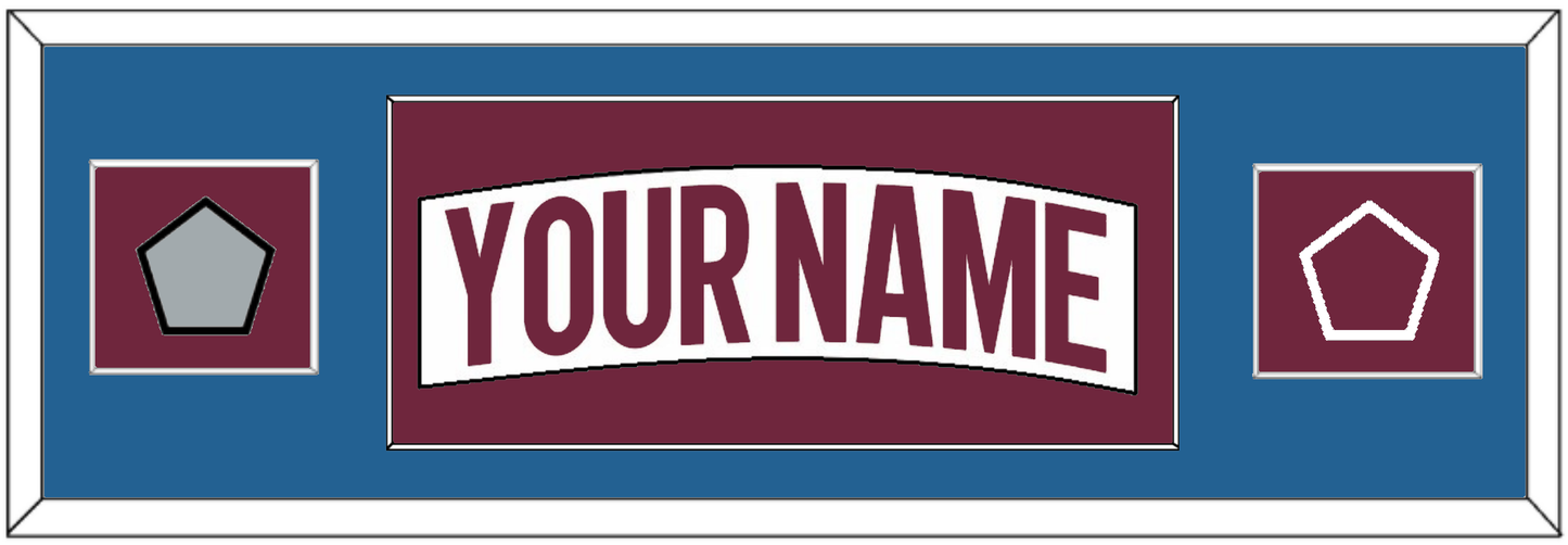 Colorado Nameplate & 2022 Stanley Cup Finals & Logo Patches - Road White - Essential Tier 3