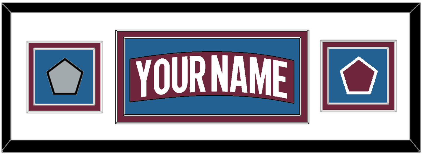Colorado Nameplate & 2022 Stanley Cup Champions & Logo Patches - Home Burgundy - Signature Tier 1