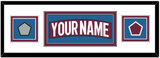 Colorado Nameplate & 2022 Stanley Cup Finals & Logo Patches - Home Burgundy - Double Mat 1