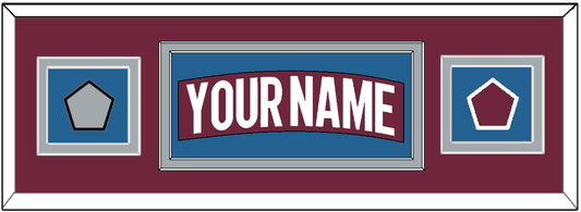 Colorado Nameplate & 2022 Stanley Cup Champions & Logo Patches - Home Burgundy - Signature Tier 2