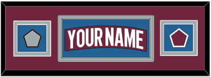 Colorado Nameplate & 2022 Stanley Cup Finals & Logo Patches - Home Burgundy - Signature Tier 2