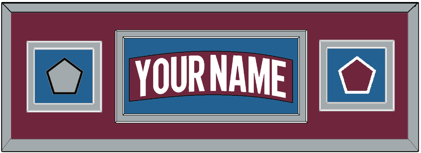 Colorado Nameplate & 2022 Stanley Cup Finals & Logo Patches - Home Burgundy - Signature Tier 2