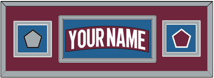 Colorado Nameplate & 2022 Stanley Cup Finals & Logo Patches - Home Burgundy - Signature Tier 2