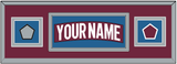 Colorado Nameplate & 2022 Stanley Cup Finals & Logo Patches - Home Burgundy - Double Mat 2