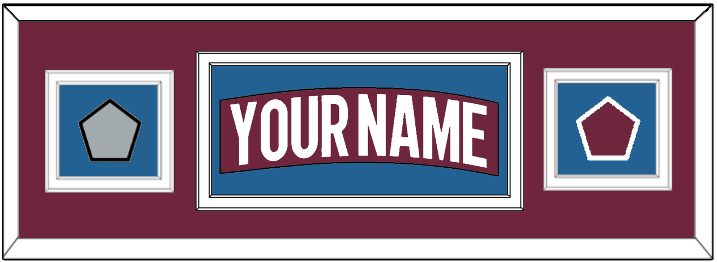 Colorado Nameplate & 2022 Stanley Cup Finals & Logo Patches - Home Burgundy - Signature Tier 3