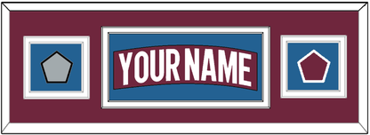 Colorado Nameplate & 2022 Stanley Cup Finals & Logo Patches - Home Burgundy - Signature Tier 3