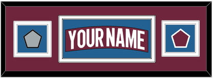 Colorado Nameplate & 2022 Stanley Cup Finals & Logo Patches - Home Burgundy - Signature Tier 3