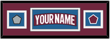 Colorado Nameplate & 2022 Stanley Cup Finals & Logo Patches - Home Burgundy - Double Mat 3