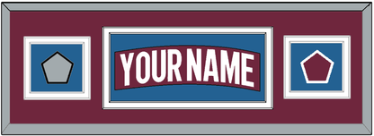 Colorado Nameplate & 2022 Stanley Cup Finals & Logo Patches - Home Burgundy - Signature Tier 3
