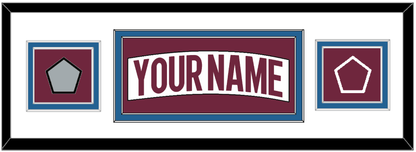 Colorado Nameplate & 2022 Stanley Cup Champions & Logo Patches - Road White - Signature Tier 1