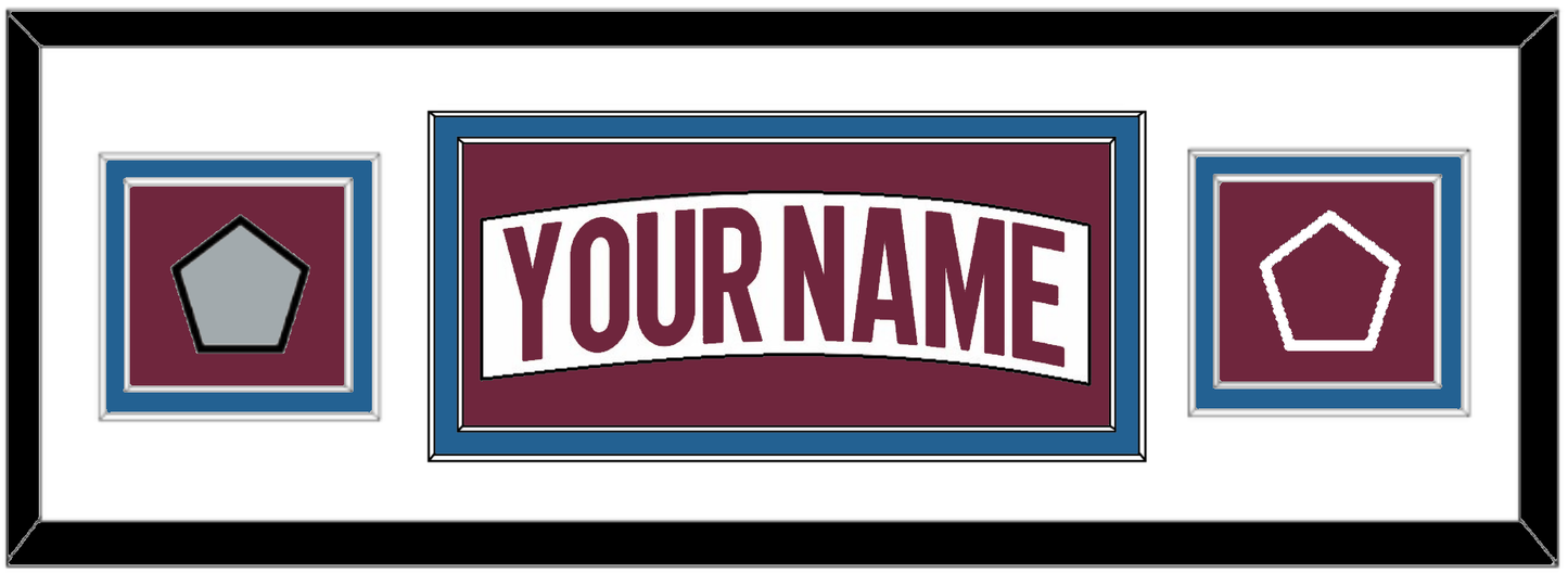 Colorado Nameplate & 2022 Stanley Cup Finals & Logo Patches - Road White - Signature Tier 1