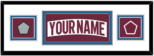 Colorado Nameplate & 2022 Stanley Cup Finals & Logo Patches - Road White - Signature Tier 1