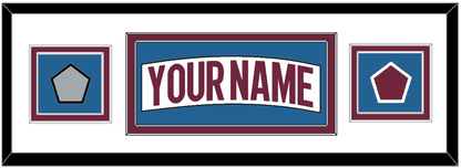 Colorado Nameplate & 2022 Stanley Cup Champions & Logo Patches - Road White - Signature Tier 2