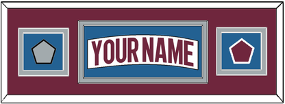 Colorado Nameplate & 2022 Stanley Cup Champions & Logo Patches - Road White - Signature Tier 3