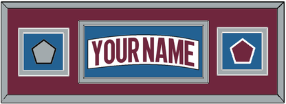 Colorado Nameplate & 2022 Stanley Cup Champions & Logo Patches - Road White - Signature Tier 3