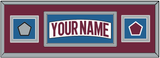 Colorado Nameplate & 2022 Stanley Cup Finals & Logo Patches - Road White - Double Mat 3