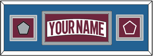 Colorado Nameplate & 2022 Stanley Cup Champions & Logo Patches - Road White - Signature Tier 4