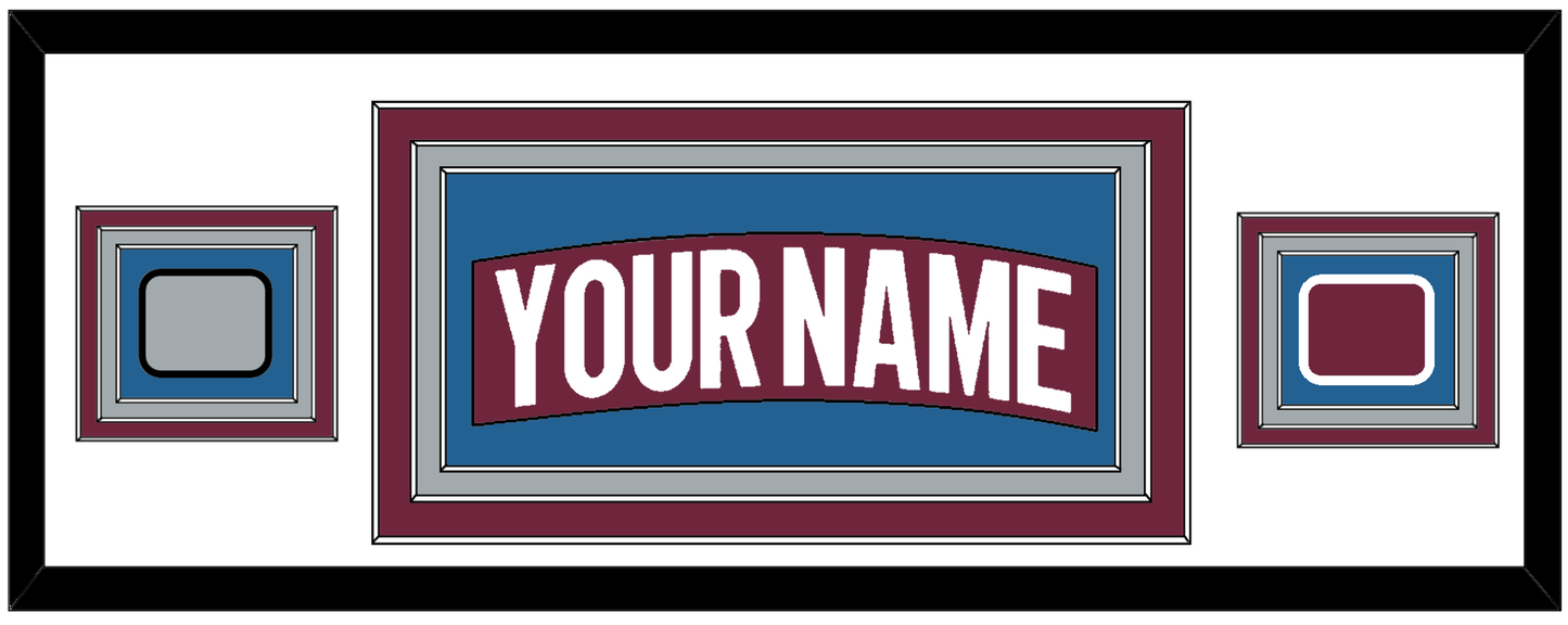 Colorado Nameplate & 2022 Stanley Cup Champions & Logo Patches - Home Burgundy - Premier Tier 1