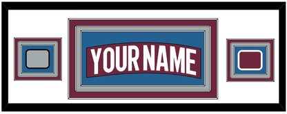 Colorado Nameplate & 2022 Stanley Cup Champions & Logo Patches - Home Burgundy - Premier Tier 1