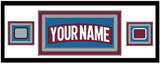 Colorado Nameplate & 2022 Stanley Cup Finals & Logo Patches - Home Burgundy - Triple Mat 1