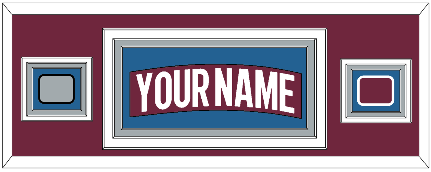 Colorado Nameplate & 2022 Stanley Cup Finals & Logo Patches - Home Burgundy - Premier Tier 2