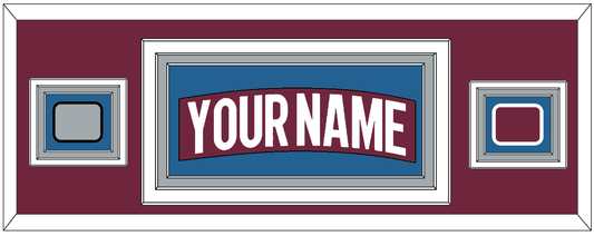 Colorado Nameplate & 2022 Stanley Cup Finals & Logo Patches - Home Burgundy - Premier Tier 2
