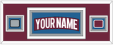 Colorado Nameplate & 2022 Stanley Cup Finals & Logo Patches - Home Burgundy - Triple Mat 2