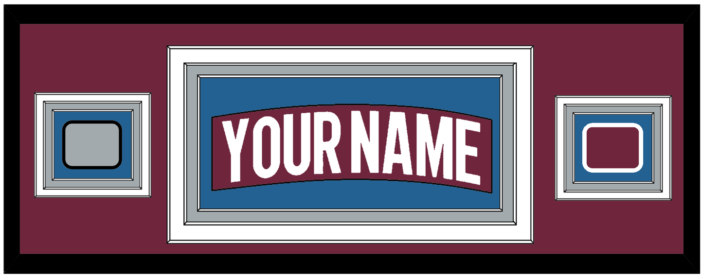 Colorado Nameplate & 2022 Stanley Cup Champions & Logo Patches - Home Burgundy - Premier Tier 2