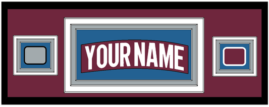 Colorado Nameplate & 2022 Stanley Cup Finals & Logo Patches - Home Burgundy - Premier Tier 2