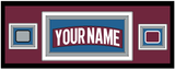 Colorado Nameplate & 2022 Stanley Cup Finals & Logo Patches - Home Burgundy - Triple Mat 2