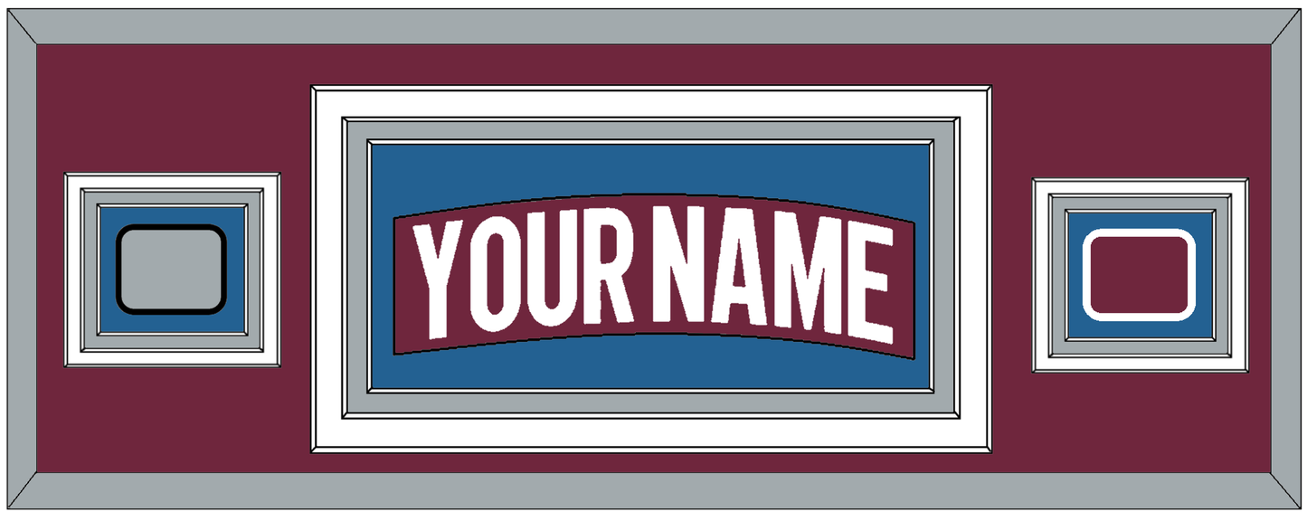 Colorado Nameplate & 2022 Stanley Cup Champions & Logo Patches - Home Burgundy - Premier Tier 2